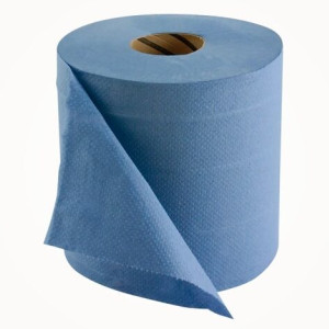 Blue centrefeed rolls